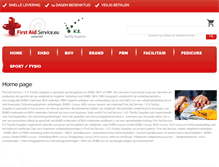 Tablet Screenshot of firstaidservice.eu